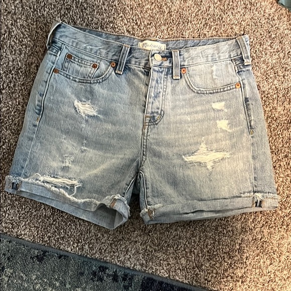 Madewell Women's Light Blue Denim Shorts - Picture 1 of 4